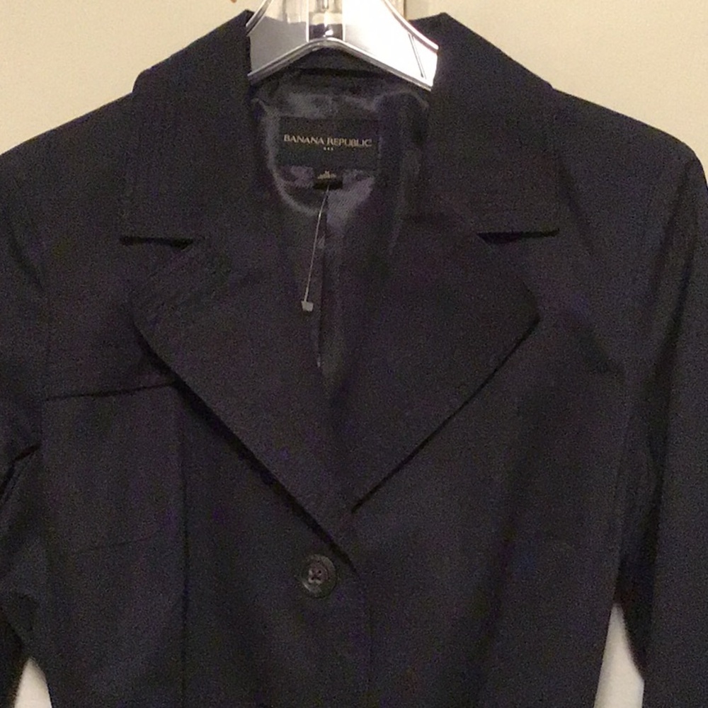 banana republic short trench coat